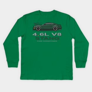 Green Bullitt Kids Long Sleeve T-Shirt